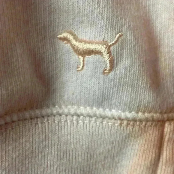 VICTORIA SECRET PINK SOFT CREW SWEATSHIRT WOMENS SIZE XS PEACH AND PINK TYE DYE - Picture 3 of 11